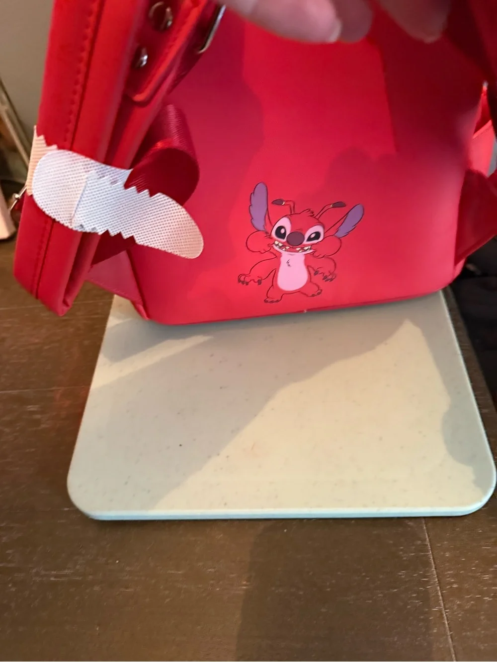 Loungefly Red & Pink Disney Stitch Alien Mini Backpack